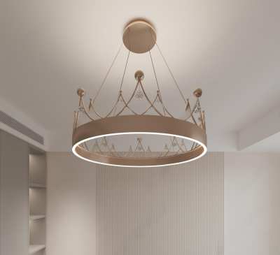 现代皇冠吊灯3D模型下载